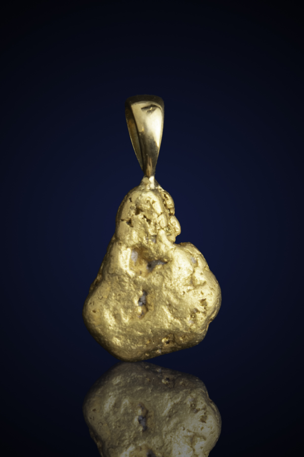 (image for) Radiant, Buttery Natural Gold Nugget Pendant - Alaska - 4.32 grams